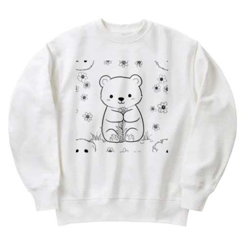 かわいいクマ Heavyweight Crew Neck Sweatshirt