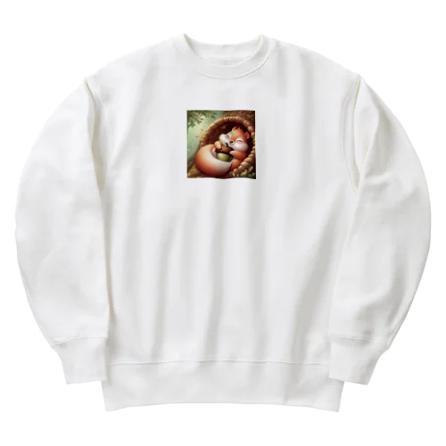 くつろぎリス Heavyweight Crew Neck Sweatshirt