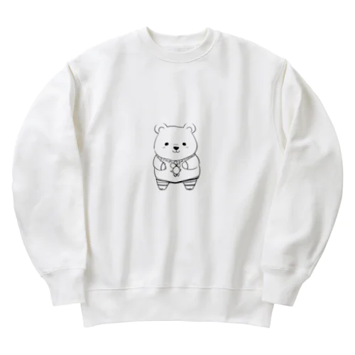 かわいいクマ Heavyweight Crew Neck Sweatshirt