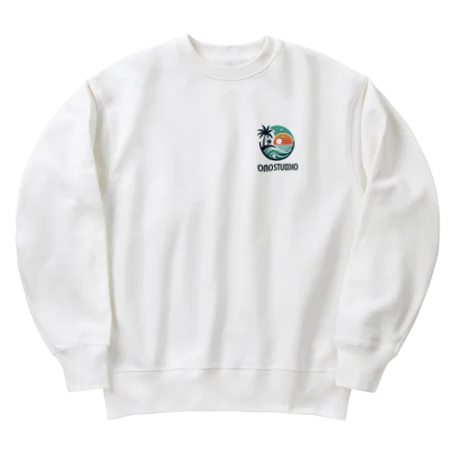 OmoStudio 南国風デザイングッズ Heavyweight Crew Neck Sweatshirt