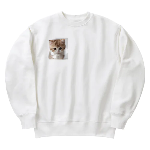 おねがいネコちゃん Heavyweight Crew Neck Sweatshirt