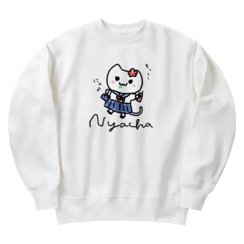 JKにゃー子 Heavyweight Crew Neck Sweatshirt