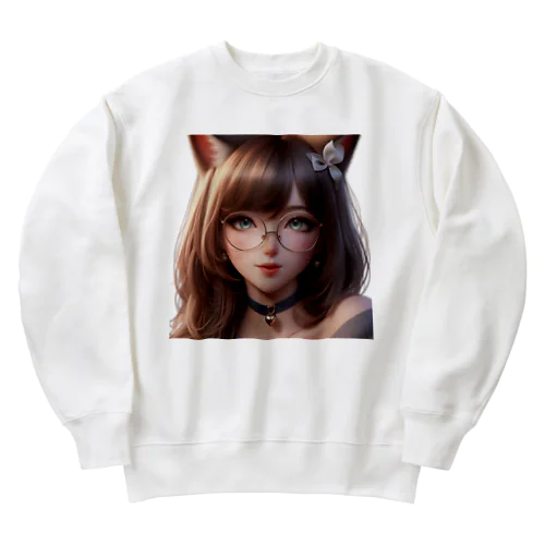 ねこニコばん Heavyweight Crew Neck Sweatshirt