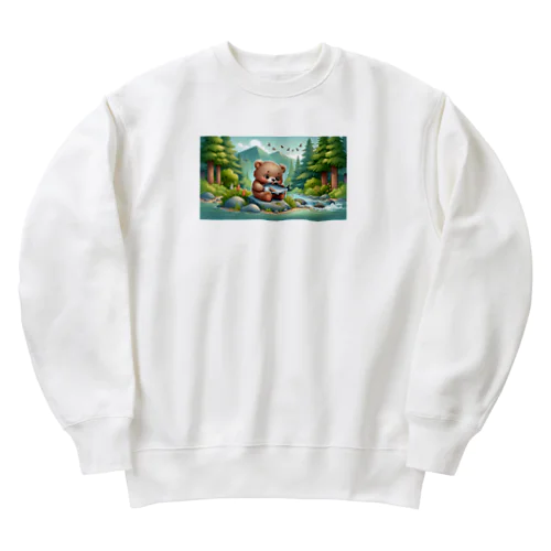 小熊 Heavyweight Crew Neck Sweatshirt