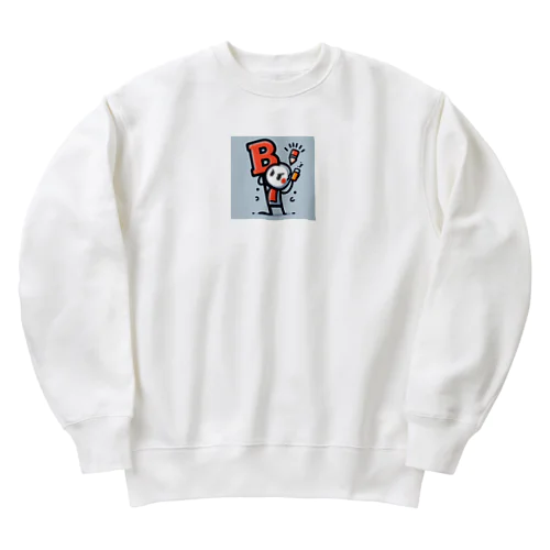 考えるB棒 Heavyweight Crew Neck Sweatshirt