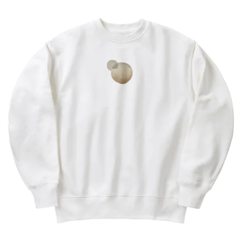 月のような抽象画 Heavyweight Crew Neck Sweatshirt