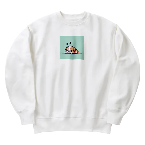 ドット絵犬 Heavyweight Crew Neck Sweatshirt