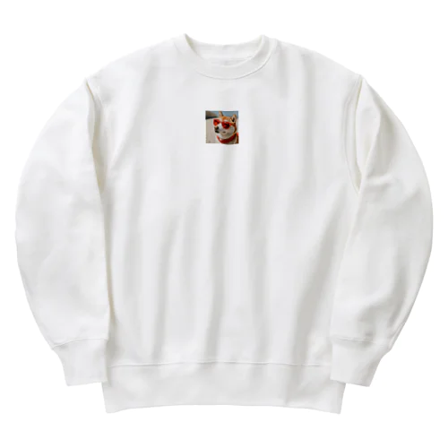 柴犬のとらさん Heavyweight Crew Neck Sweatshirt