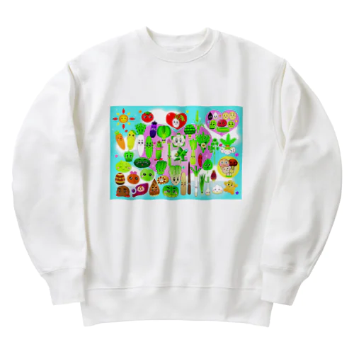 お野菜オールスターズ Heavyweight Crew Neck Sweatshirt