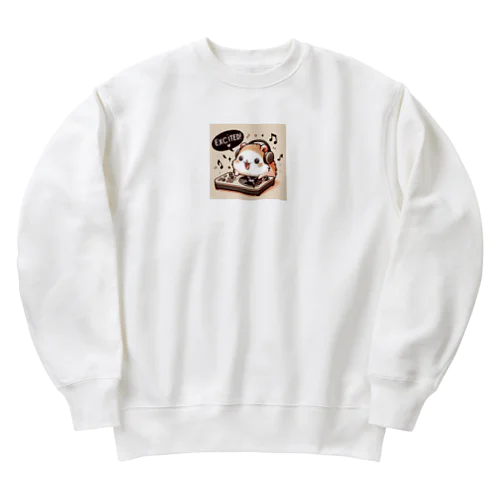 ハムスターがDJブースでスピン！ Heavyweight Crew Neck Sweatshirt