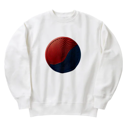 赤青転生オーラ集中 Heavyweight Crew Neck Sweatshirt