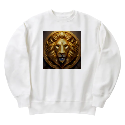 金獅子の紋章・プライド Heavyweight Crew Neck Sweatshirt