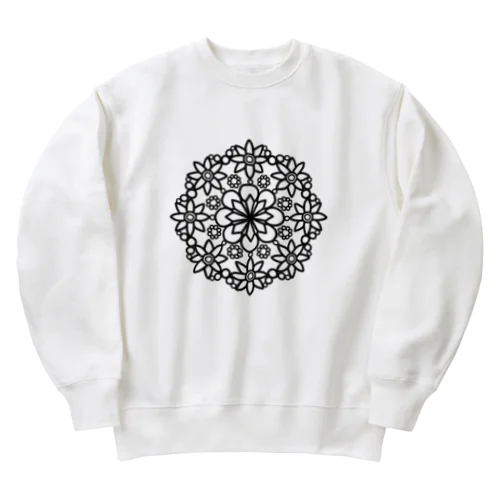 MANDALA •6• (B) Heavyweight Crew Neck Sweatshirt