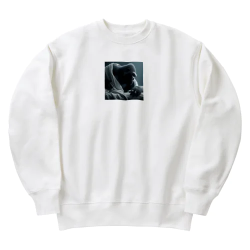 ゴリラ起床 Heavyweight Crew Neck Sweatshirt