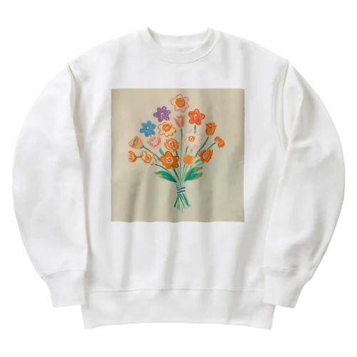 お絵描き花束 Heavyweight Crew Neck Sweatshirt