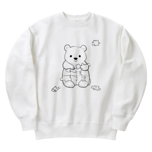 かわいいクマ Heavyweight Crew Neck Sweatshirt