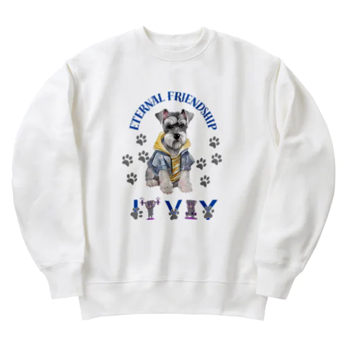 美意識高めのシュナウザー Heavyweight Crew Neck Sweatshirt