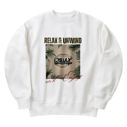 ゆっくりまったりリラックス　Chillax!シリーズ Heavyweight Crew Neck Sweatshirt