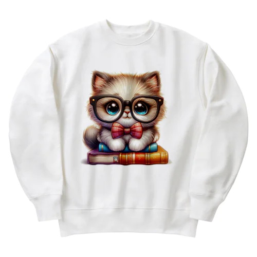 よろしくにゃ Heavyweight Crew Neck Sweatshirt