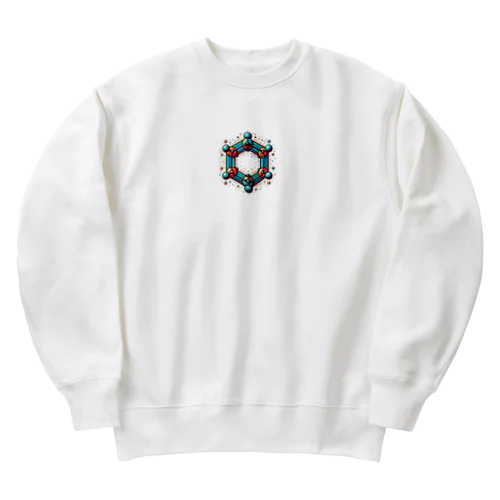 この美しい「ベンゼン環」 Heavyweight Crew Neck Sweatshirt