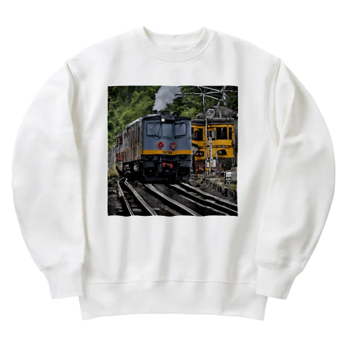 鉄道デザイン　ato Heavyweight Crew Neck Sweatshirt