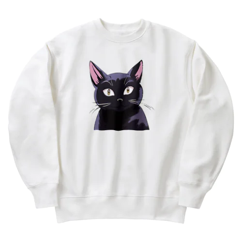 黒猫2 Heavyweight Crew Neck Sweatshirt