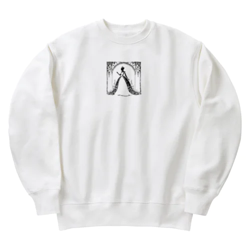 姫のシルエット Heavyweight Crew Neck Sweatshirt