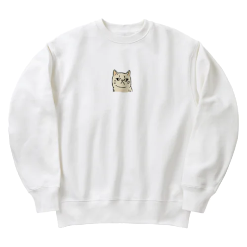 ふてくされたネコくん Heavyweight Crew Neck Sweatshirt