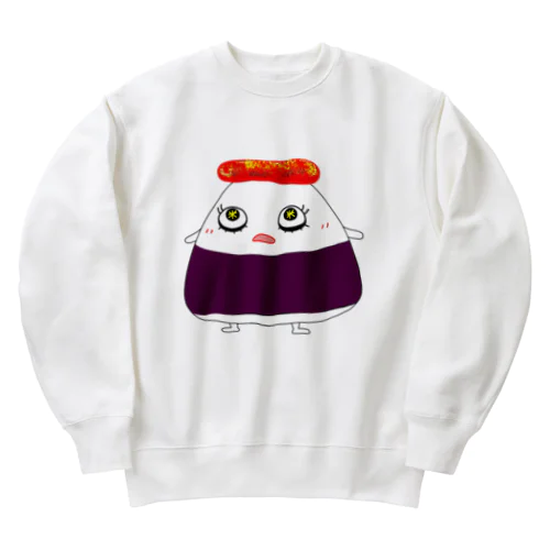 おにぎり（めんたいこ） Heavyweight Crew Neck Sweatshirt