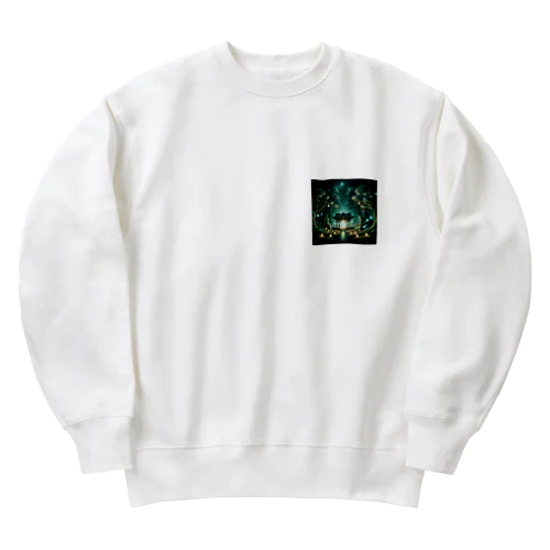 「幻想の森と神秘の社」 Heavyweight Crew Neck Sweatshirt