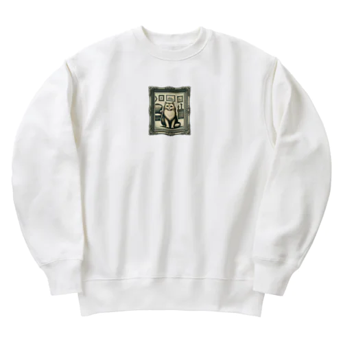 クラシックな猫 Heavyweight Crew Neck Sweatshirt