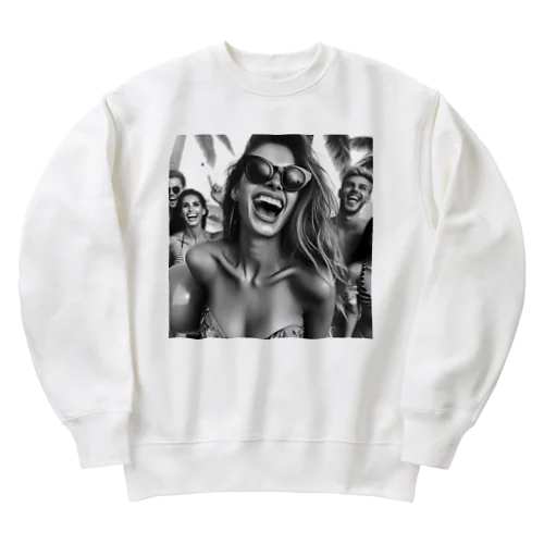 Summer Party Heavyweight Crew Neck Sweatshirt