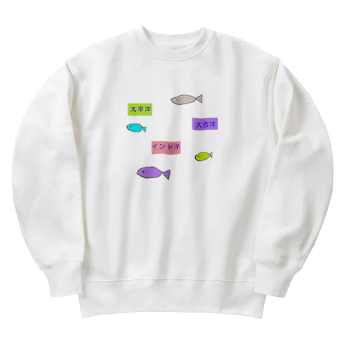 海洋 Heavyweight Crew Neck Sweatshirt