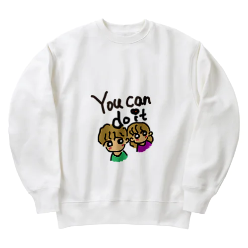 You can do it! Heavyweight Crew Neck Sweatshirt