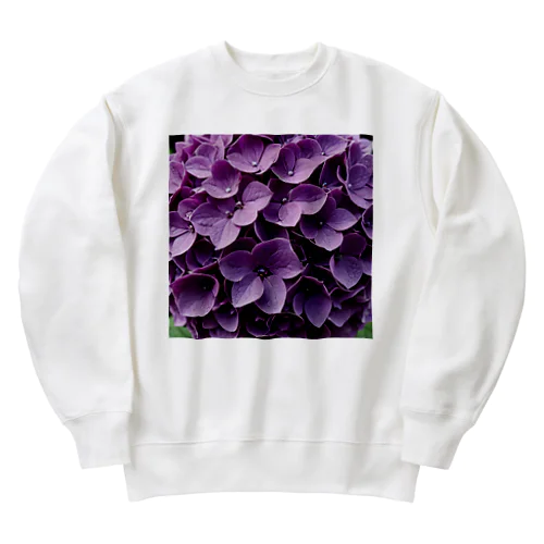 魅惑の紫陽花 Heavyweight Crew Neck Sweatshirt