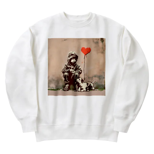 君は一人じゃない Heavyweight Crew Neck Sweatshirt