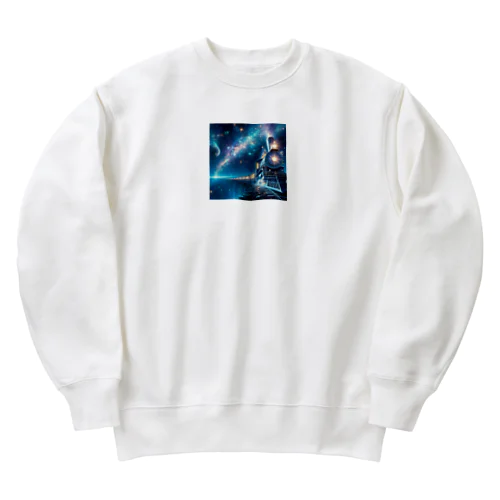 銀河鉄道の夜は、青空文庫で Heavyweight Crew Neck Sweatshirt