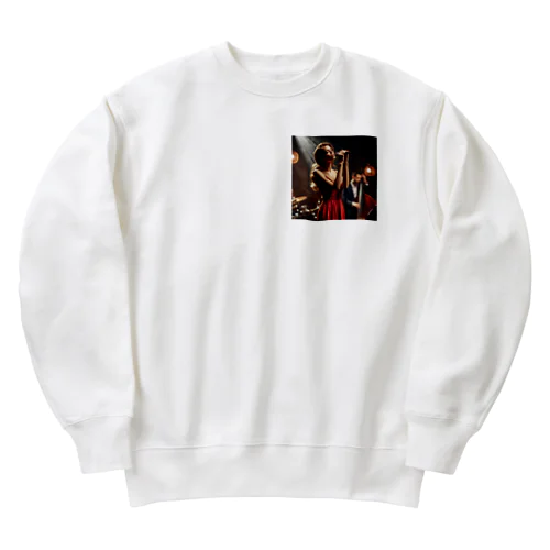 魅惑の女性Jazzヴォーカリスト Heavyweight Crew Neck Sweatshirt