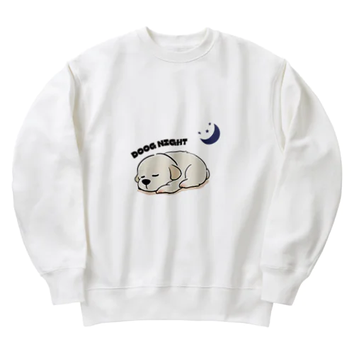 doog night 🌙 Heavyweight Crew Neck Sweatshirt
