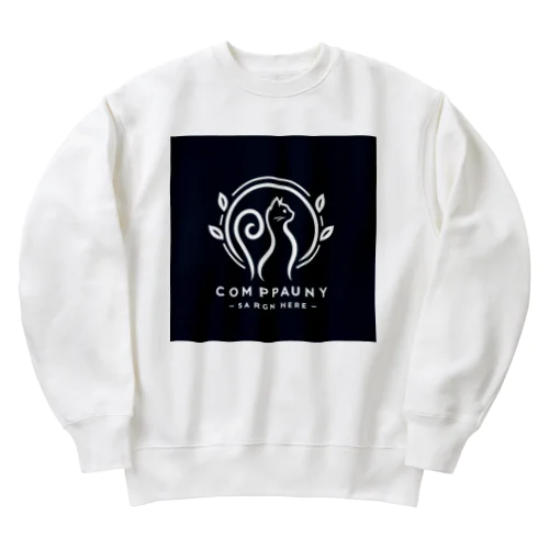 幸運を招く猫β Heavyweight Crew Neck Sweatshirt