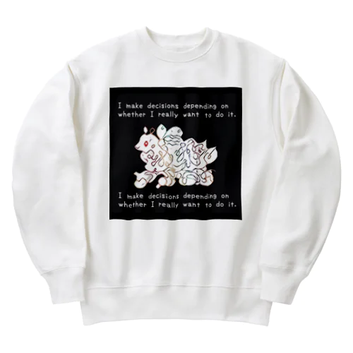 自分軸による決断サポ✨ Heavyweight Crew Neck Sweatshirt