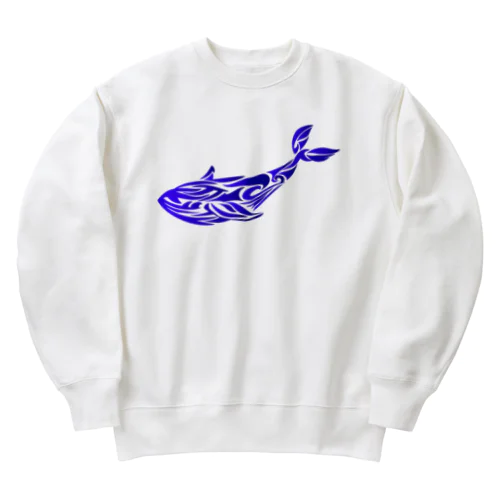 トライバルクジラ Heavyweight Crew Neck Sweatshirt