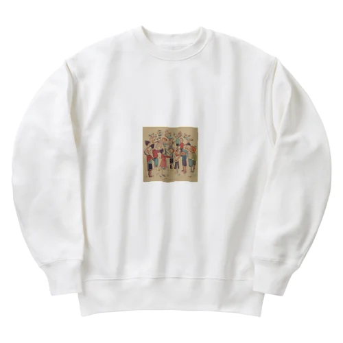 人と分かち合う喜びが人生を豊かにする Heavyweight Crew Neck Sweatshirt