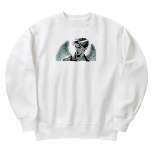 新感覚スタイルのイケメン天使 Heavyweight Crew Neck Sweatshirt