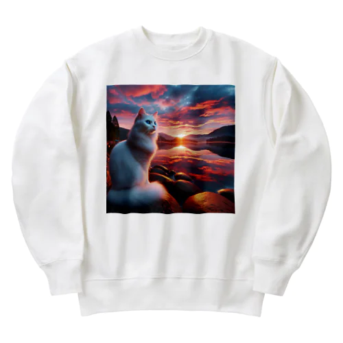 ねこニコばん Heavyweight Crew Neck Sweatshirt