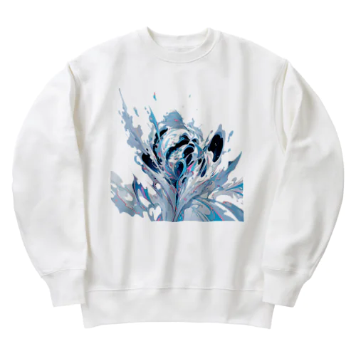 抽象画アート Heavyweight Crew Neck Sweatshirt