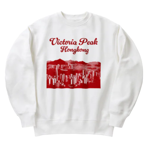 【前面：赤】Victoria Peak Heavyweight Crew Neck Sweatshirt