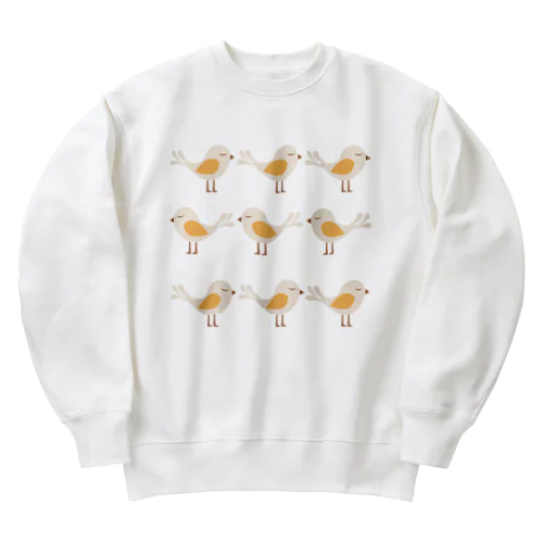 お休みことりちゃん Heavyweight Crew Neck Sweatshirt