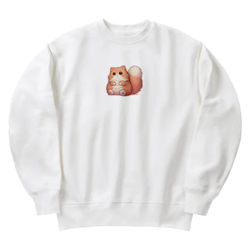 もふもふにゃんこ Heavyweight Crew Neck Sweatshirt