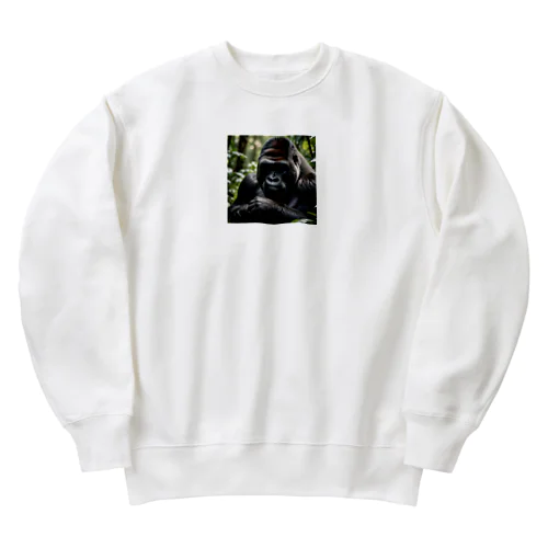 疲れたゴリラ Heavyweight Crew Neck Sweatshirt